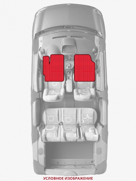 ЭВА коврики «Queen Lux» передние для Jeep Wrangler (YJ)